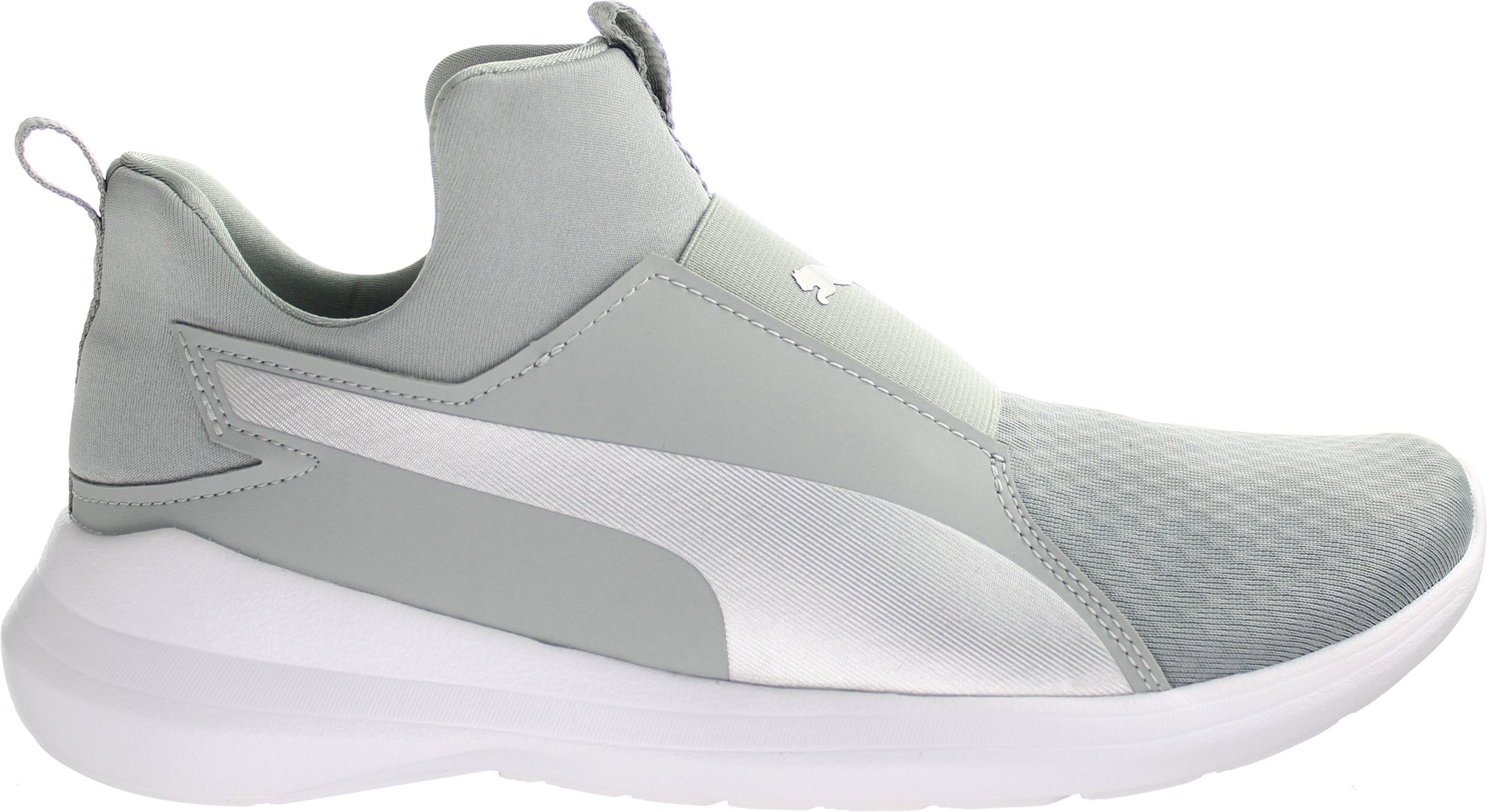 Puma Rebel Mid Quarry Silver Womens Trainer