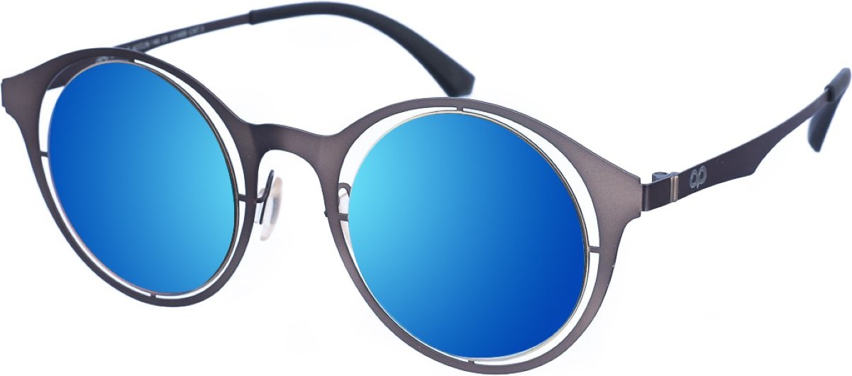 JAPO Damen-Sonnenbrille aus Metall in runder Form