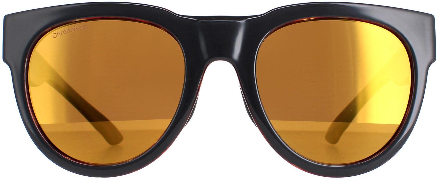 Smith Rund Unisex Grau Braun Spiegel Polarisiert Crusader