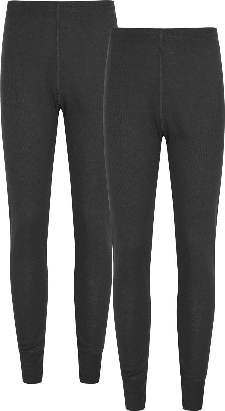 Mountain Warehouse - "Talus" Leggins mit Grundschicht 2er-Pack für Damen (Schwarz)