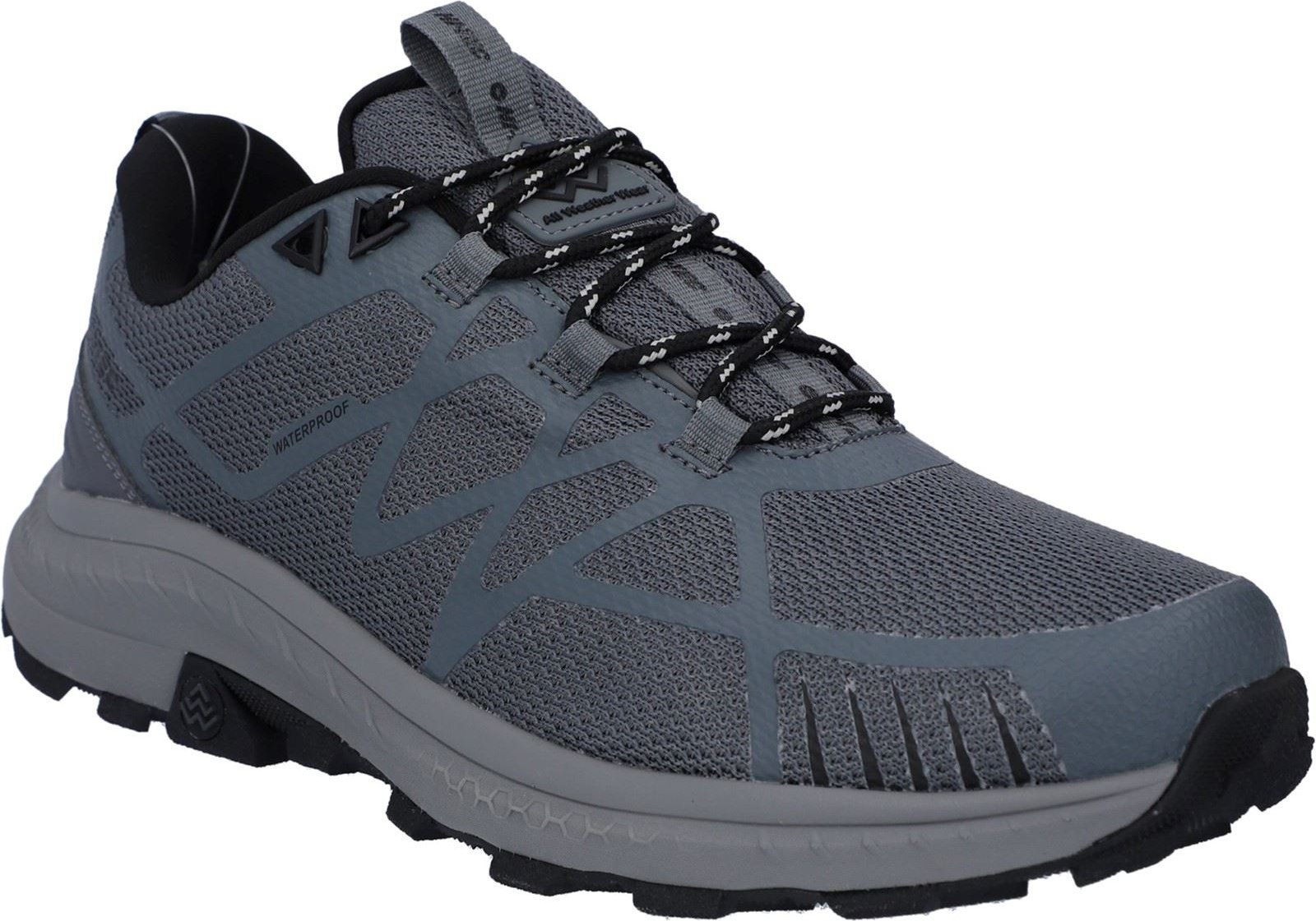 Thumbnail - Hi-Tec Mauna Polyester Herren Wanderstiefel in Grau/Schwarz/Schwarz
