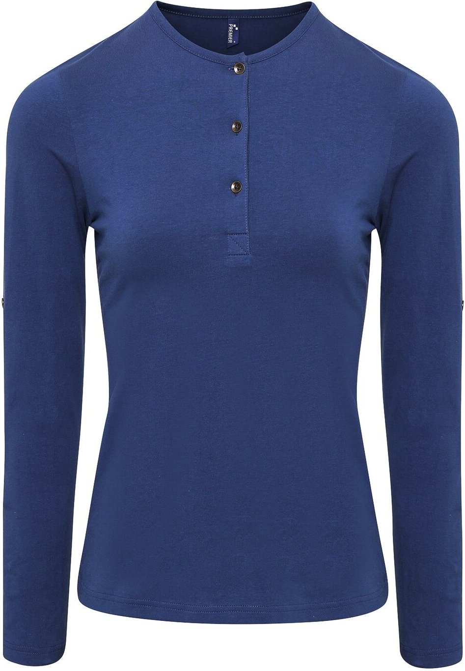Premier Damen T-Shirt Long John, langärmlig (Indigo)