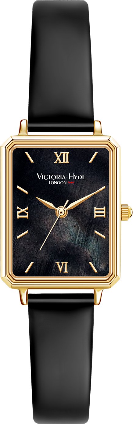 Victoria Hyde, Uhr, Damenuhr, Quadratisches Gehäuse, Lederband