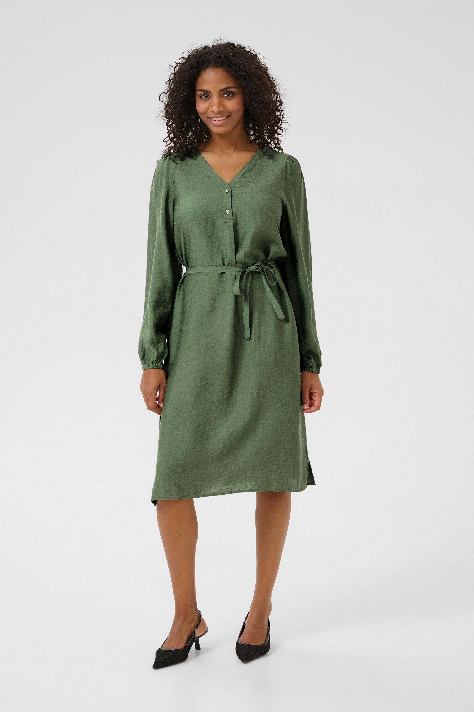 Langarm-Bluse Regular fit Sea Spray CC green