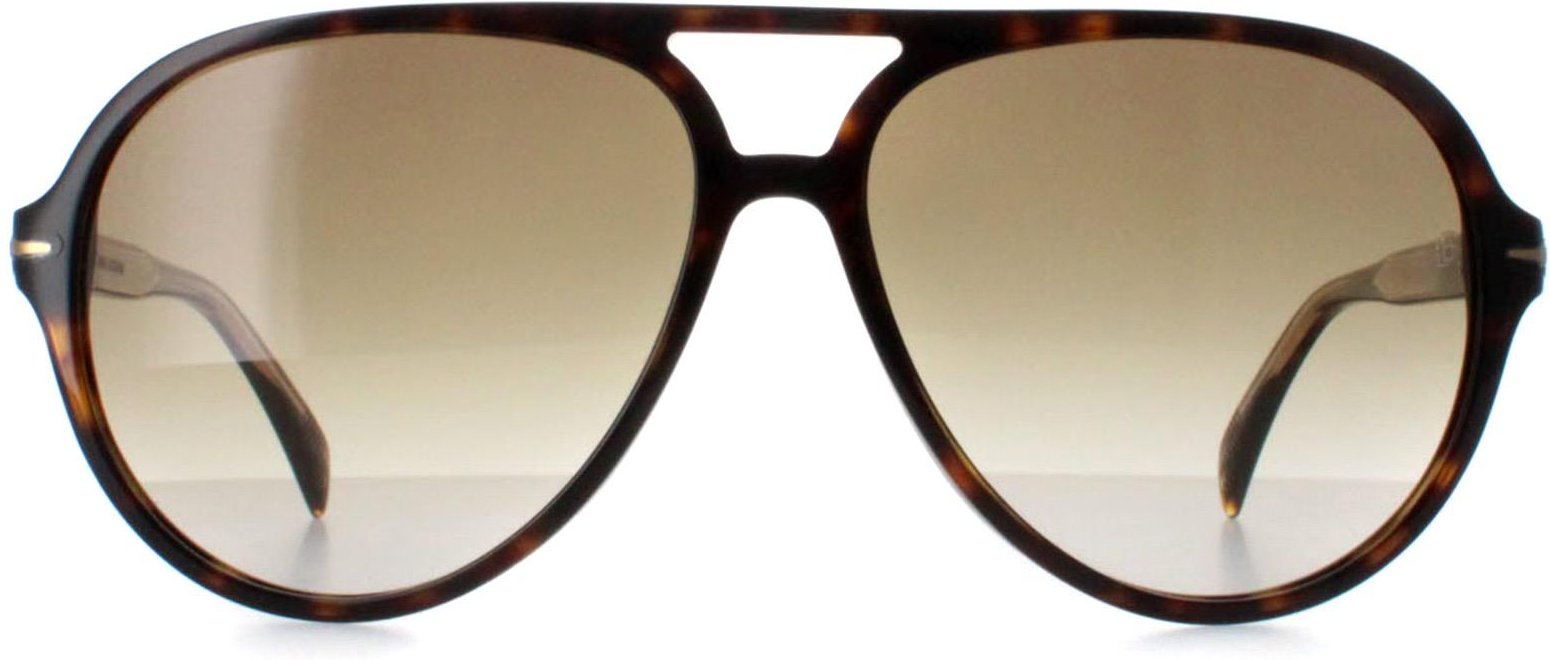 David Beckham DB1091/S 086 HA havannabraune Sonnenbrille mit Farbverlauf