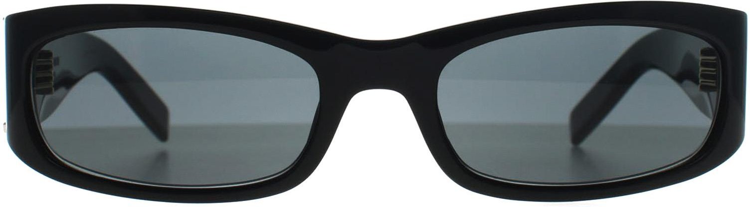 Saint Laurent Rectangle Womens Glänzend Schwarz Grau SL M152