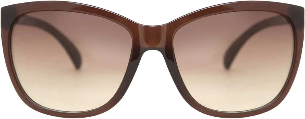 Calvin Klein - Sonnenbrille mit milchig braunem Rahmen und braunen Verlaufsgläsern