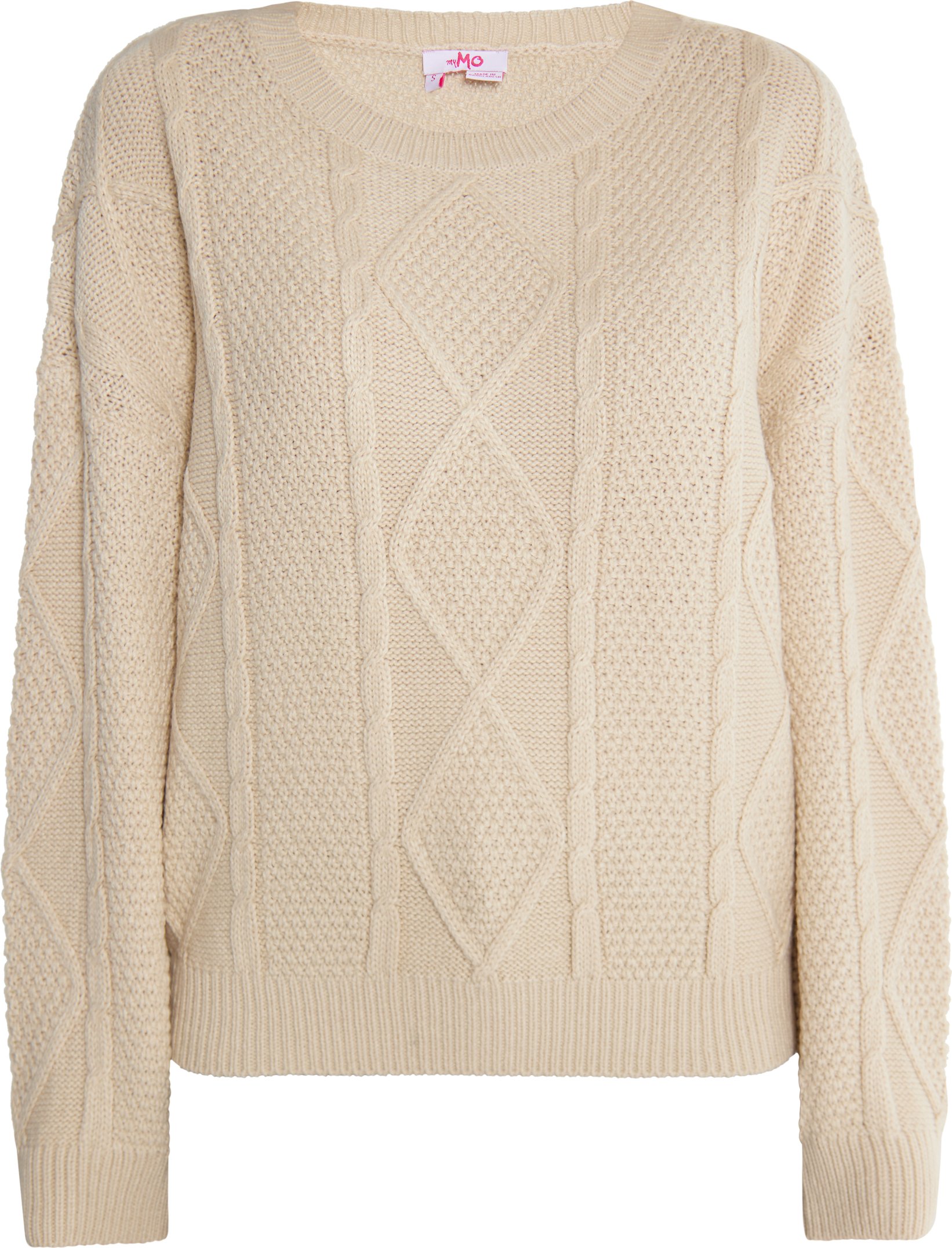 Thumbnail - Mymo Strickpullover Damen Creme