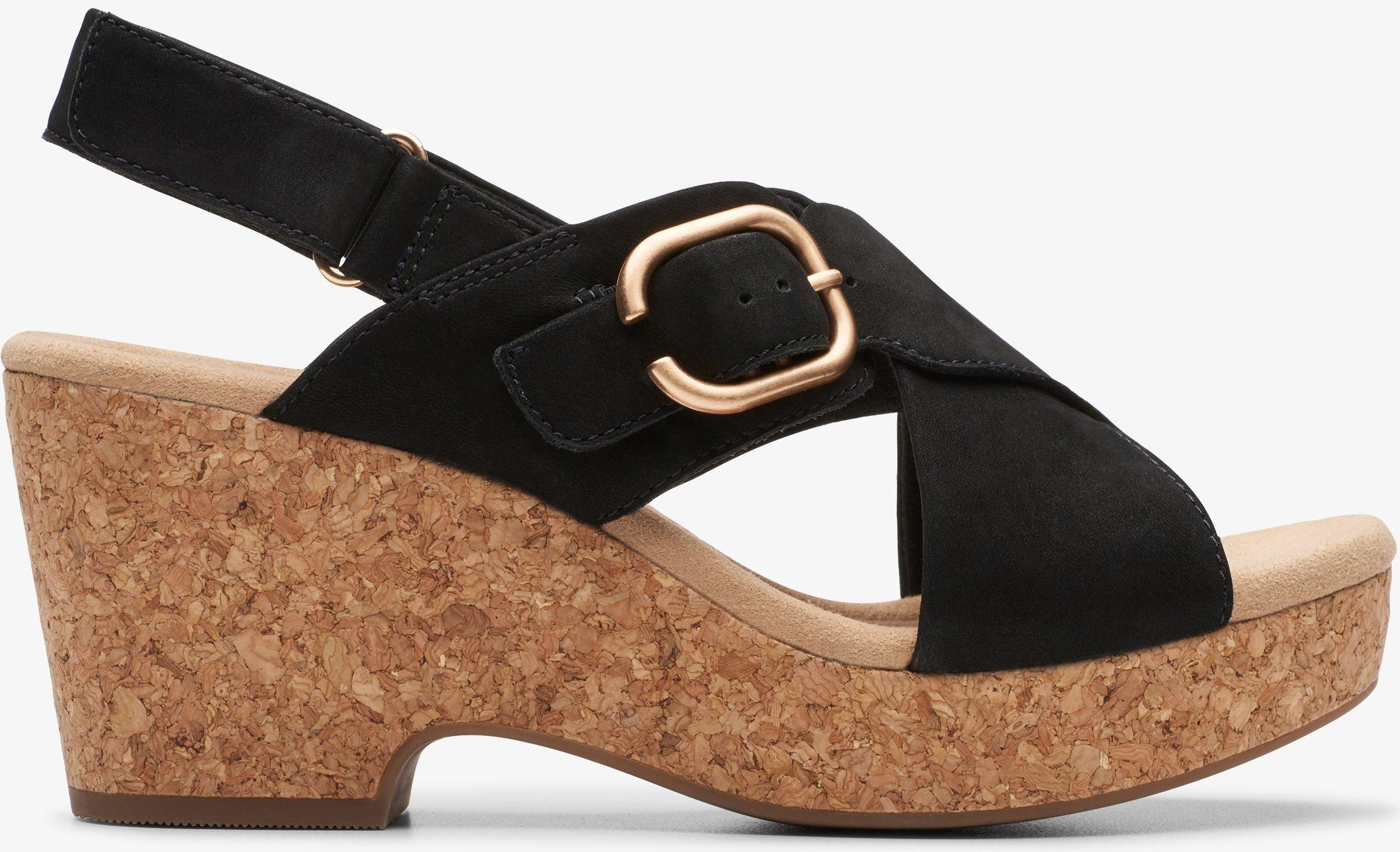 Giselle Taube Schwarze Nubuk-Sandalen