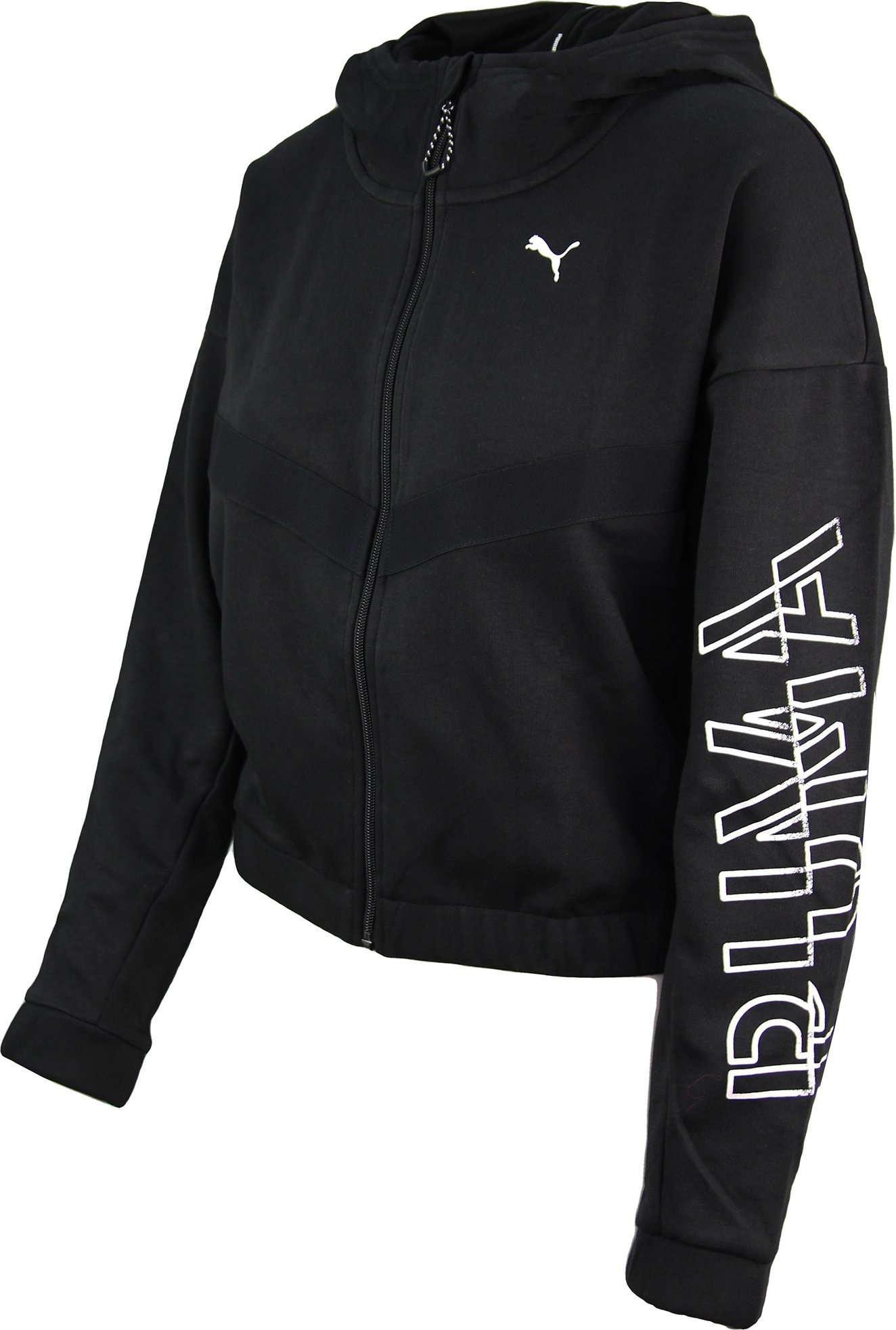 Puma Reißverschluss up Frauen schwarzer Hoodie