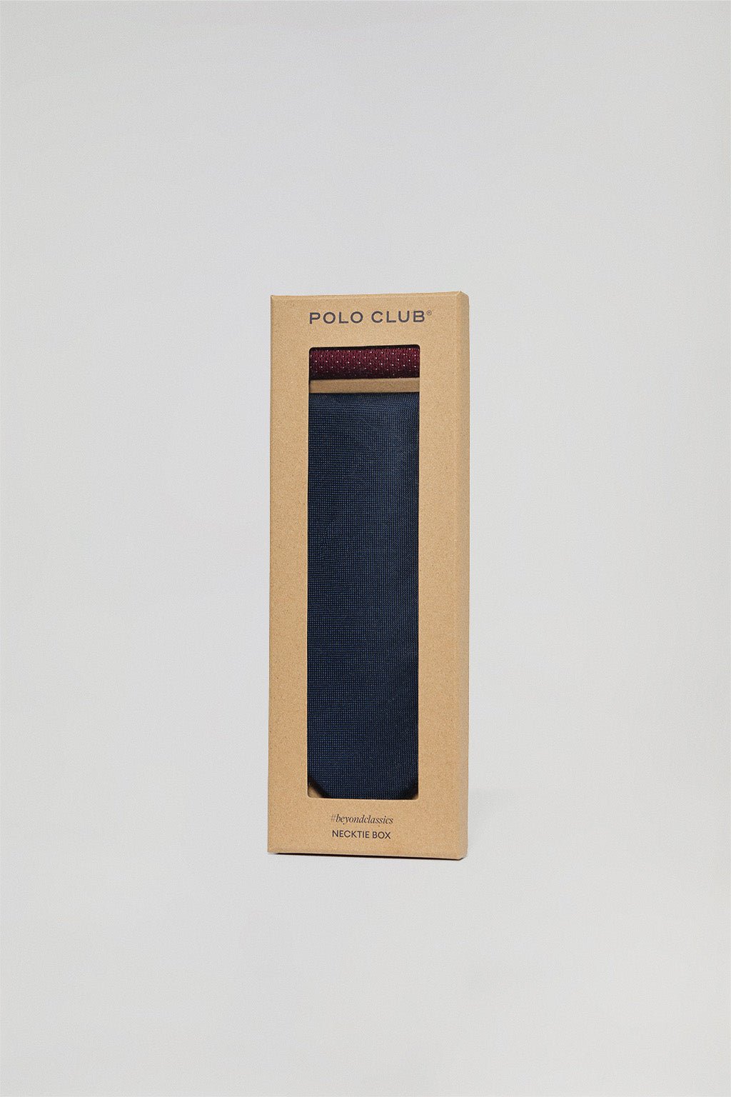 Pack mit Krawatte und Einstecktuch aus Seide mit Polo Club Stickerei