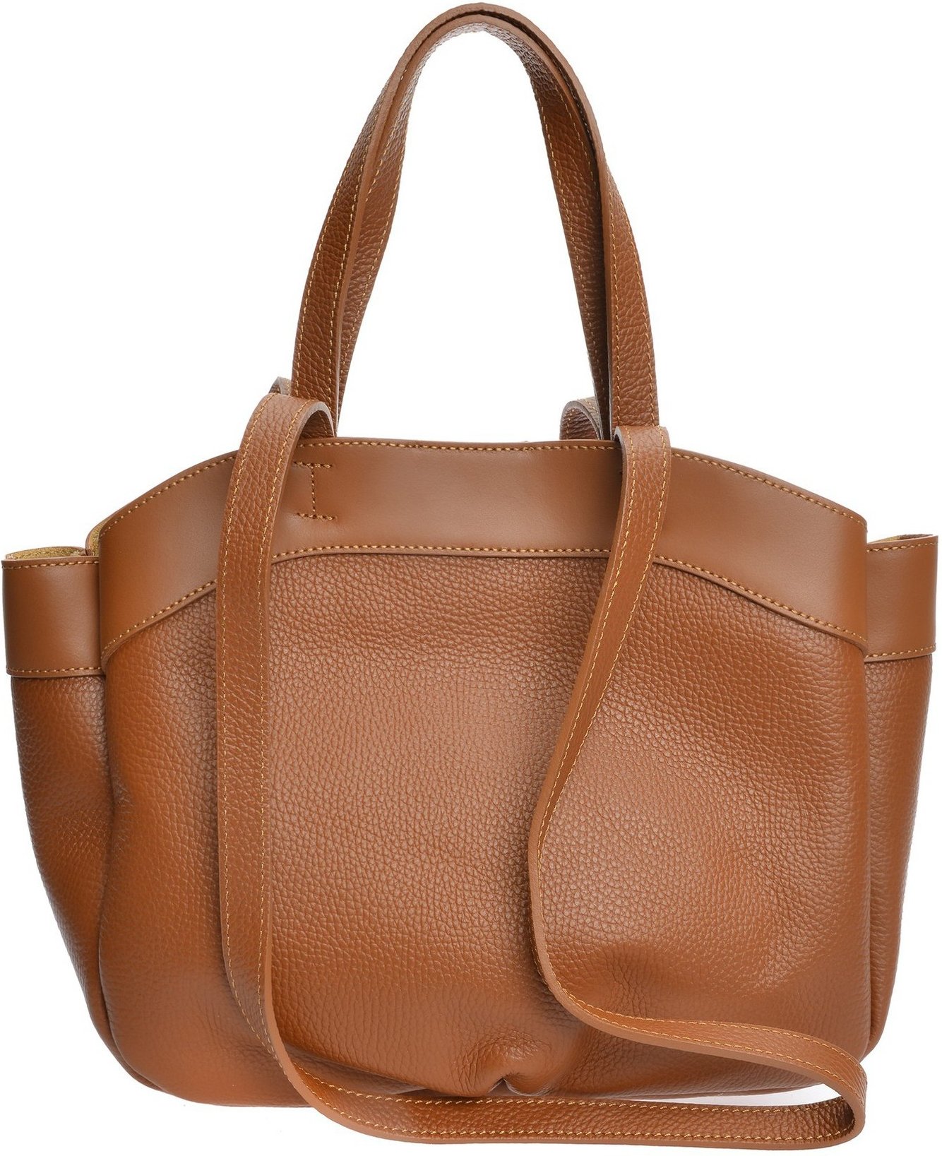 Anna Luchini Braune Lederhandtasche