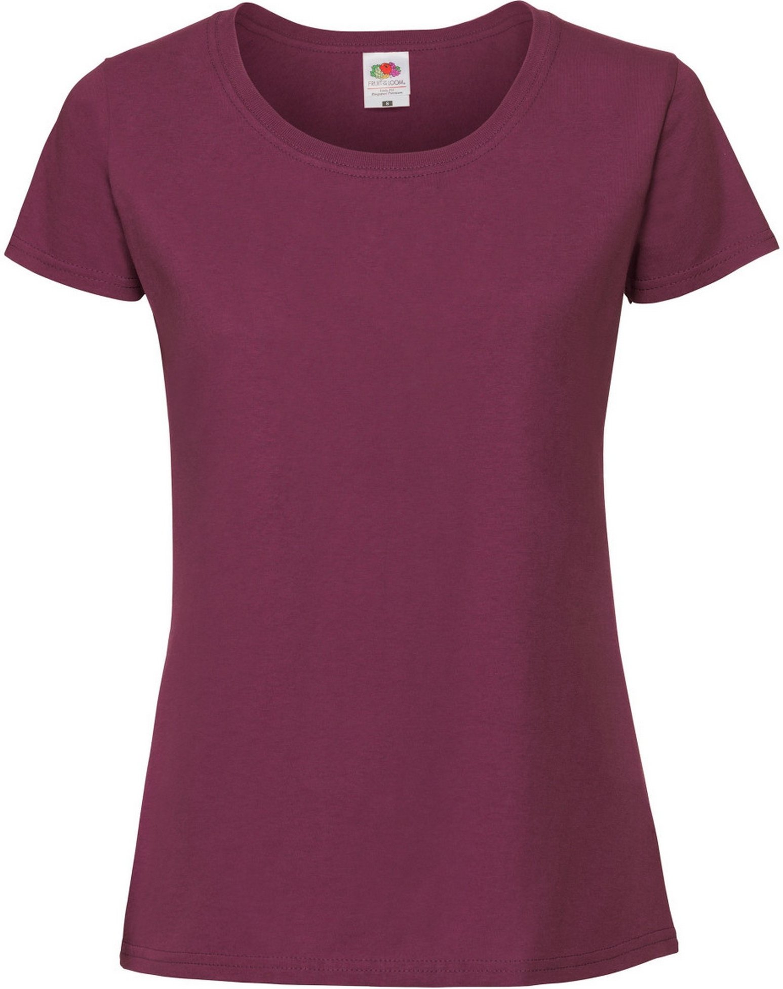 Fruit Of The Loom Damen/Damen Ringspun Premium T-Shirt (Oxblood)