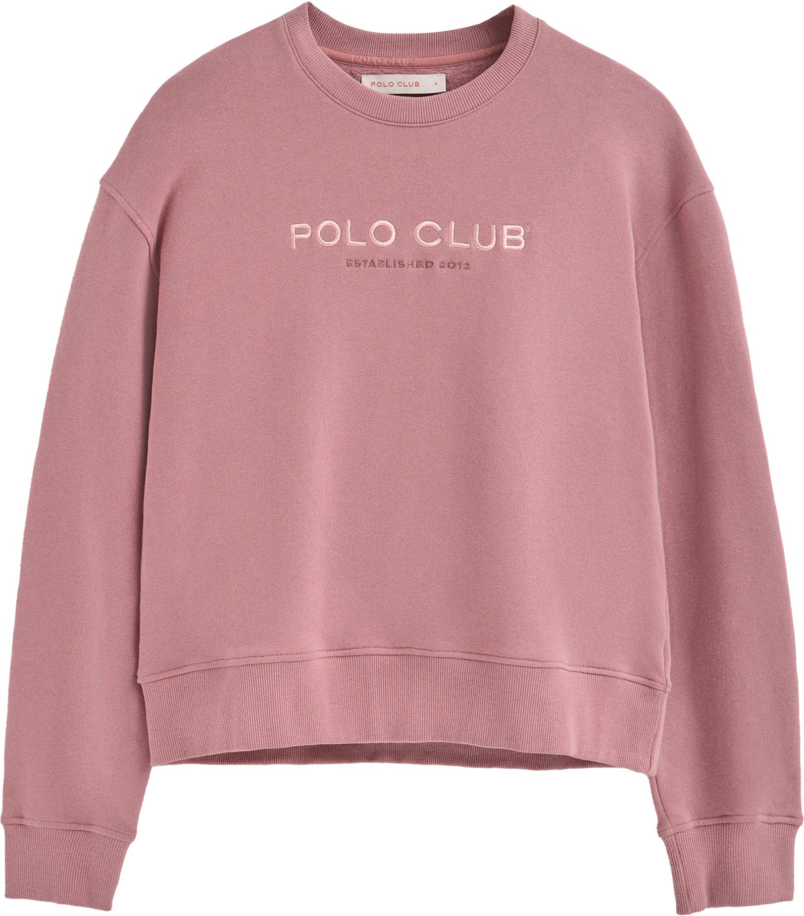 Sweatshirt puderrosa im Boxy Fit Established 2012 Polo Club