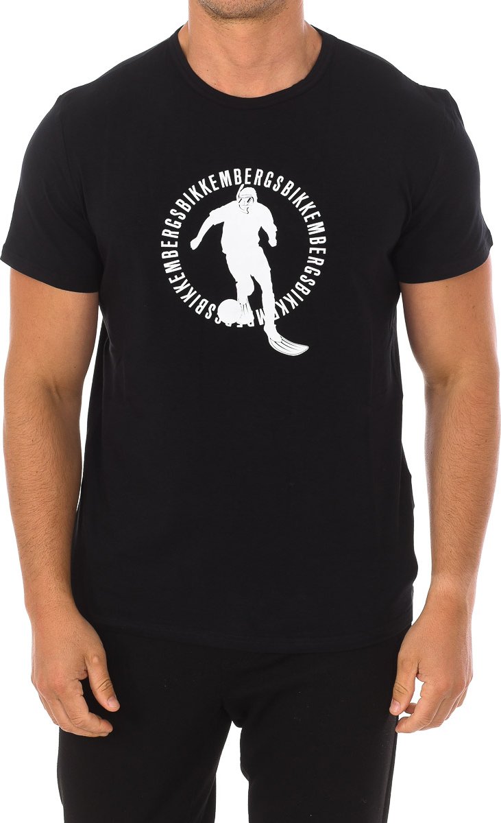 PUPINO Herren-Kurzarm-Rundhals-T-Shirt BKK1MTS02