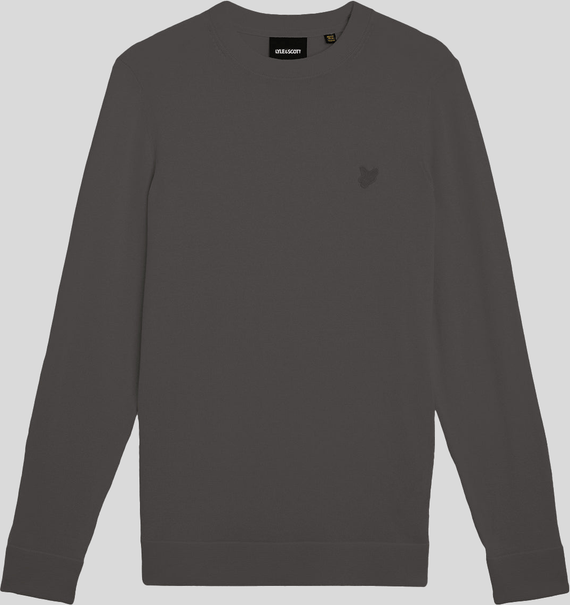 Lyle & Scott Superfine Cotton Rundhalspullover - Grau