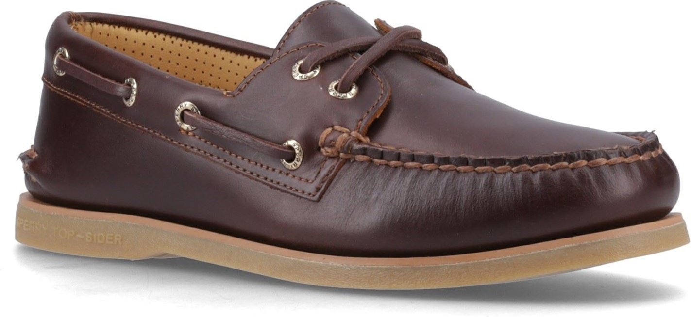 Sperry Authentische Gold Cup Leder Herren Braun Standard Bootsschuhe