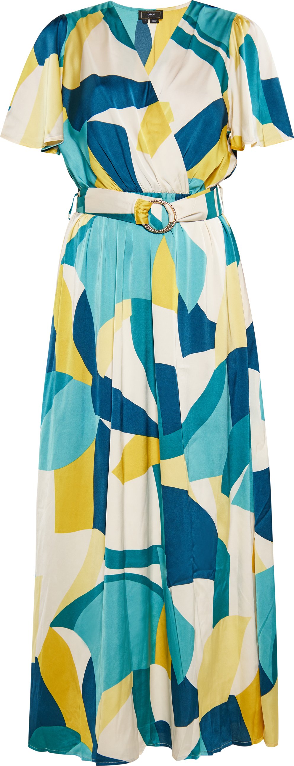 Thumbnail - Faina Kleid Damen Blau Mehrfarbig