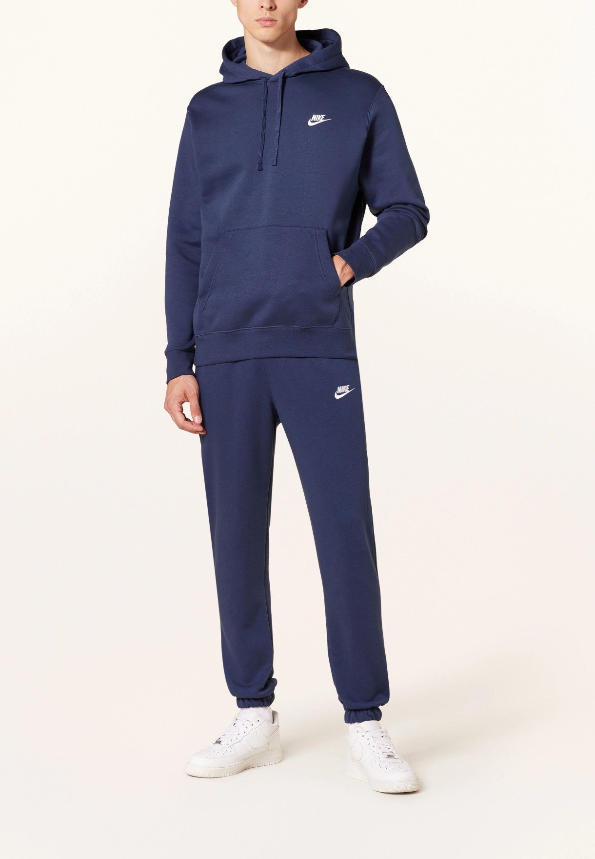 Nike Herren Sportswear Club Fleece Trainingsanzug mit Kapuze in Navy