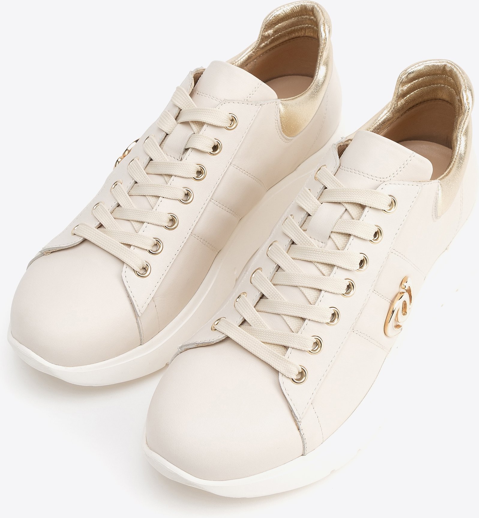 Wittchen Damen-Sneaker aus Naturleder, beige