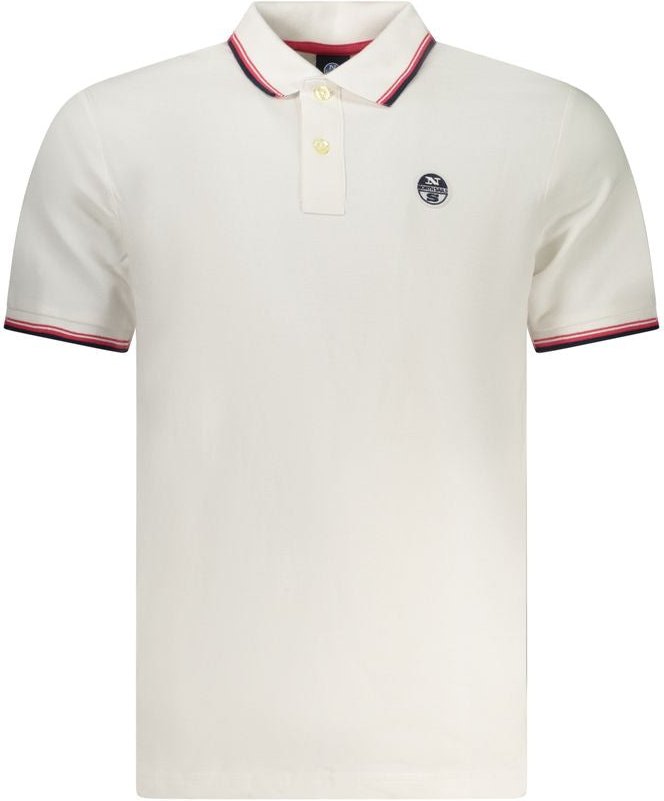 Thumbnail - North Sails Bianco Baumwolle Herren Polo