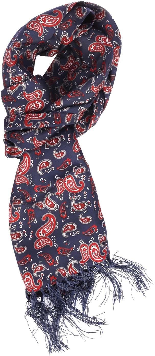 Luke 1977 - "One" Schal Paisley-Muster für Damen (Marine/Rot)