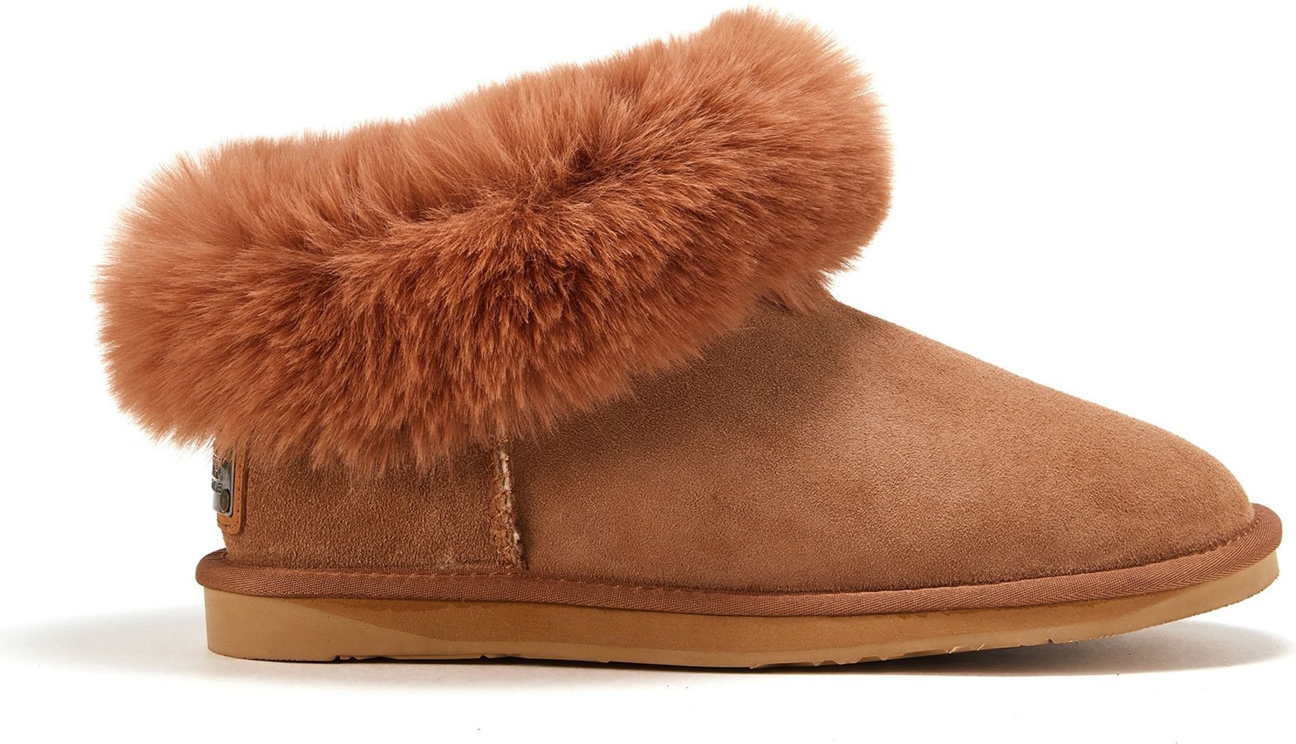 Foxy Ultra Short Chestnut Ankle Boots