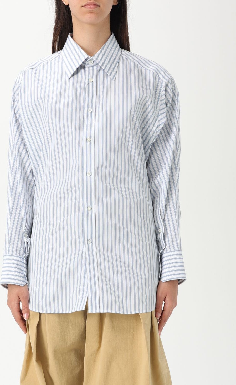 Gestreiftes Baumwollhemd Relaxed Fit