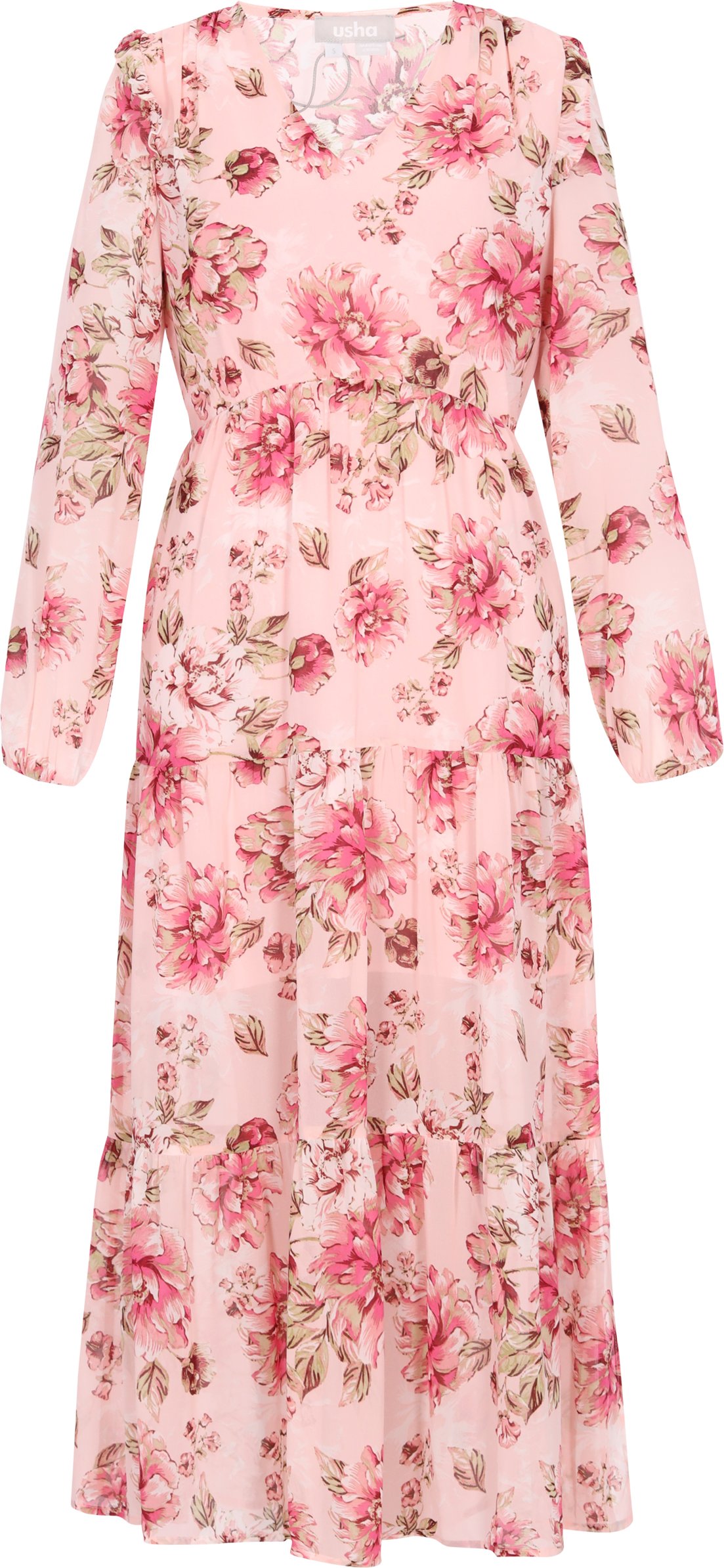 usha Kleid Frauen hellrosa mehrfarbig