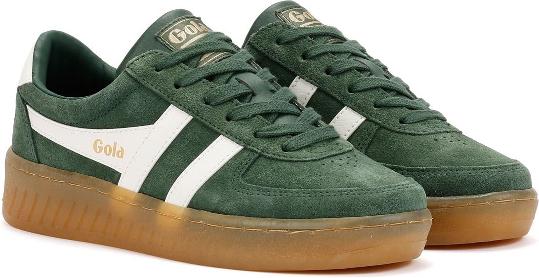 Thumbnail - Gola Grandslam Damen Sneakers Aus Wildleder In Grün