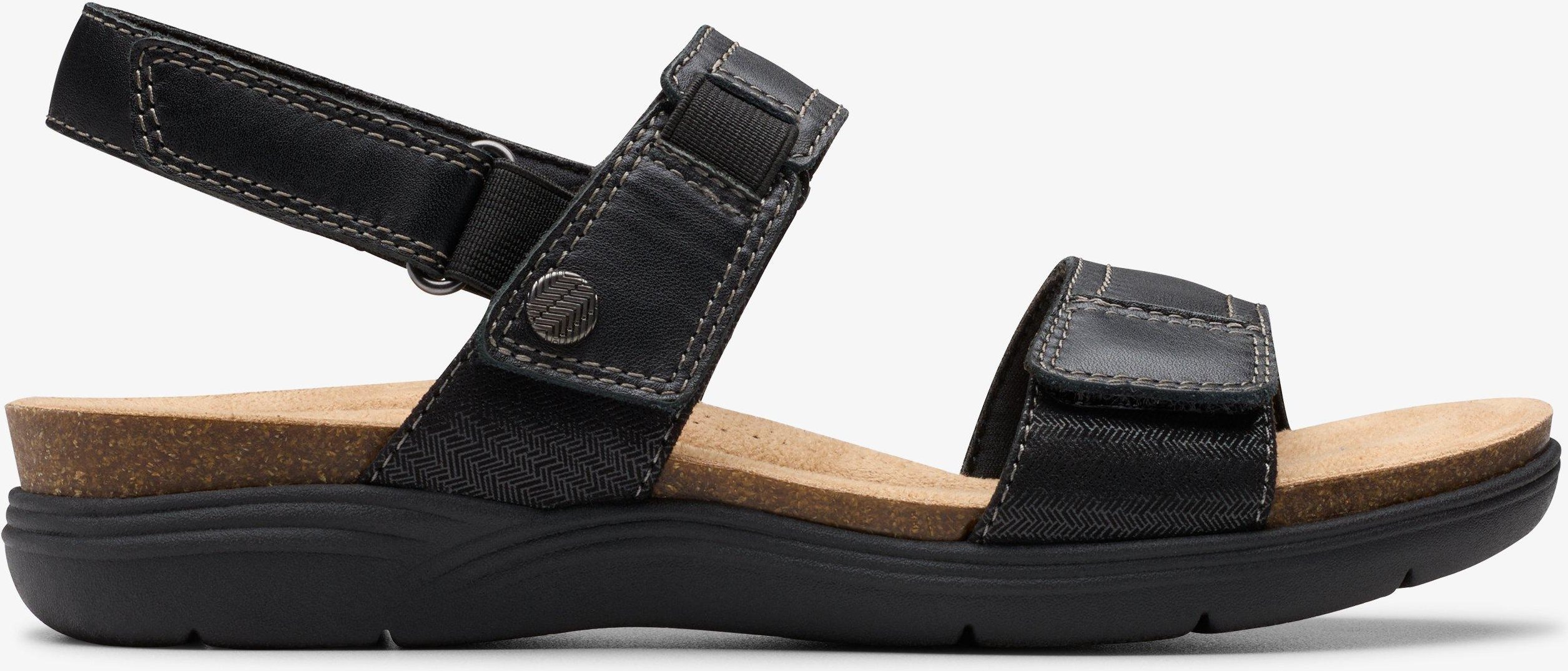 April Clover Schwarze Kombi-Sandalen