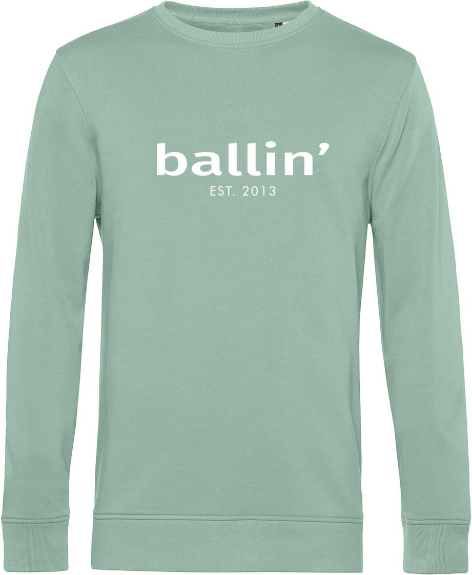 Basic Sweater von Ballin Est. 2013 in der farbe Grun und in größe S.