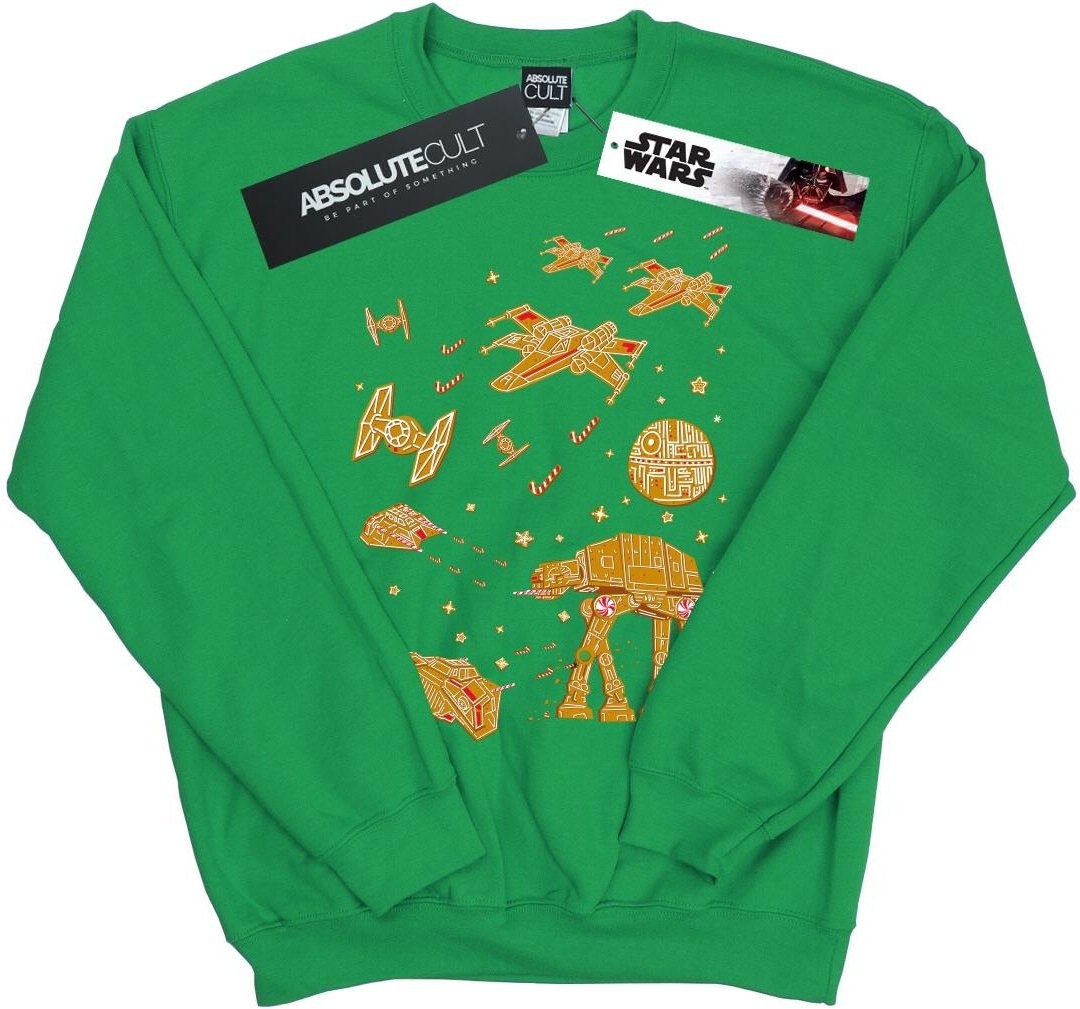 Star Wars - "Gingerbread Battle" Sweatshirt für Herren (Irisch-Grün)