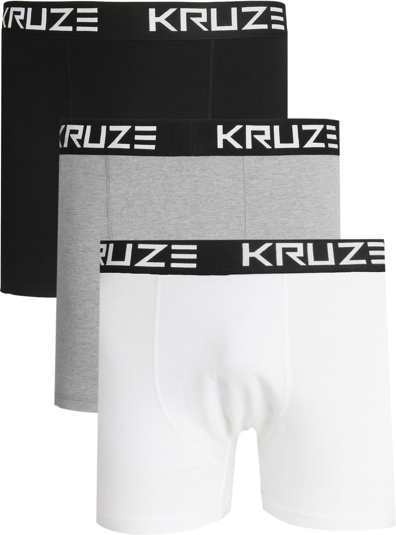 Kruze | 3er-Pack Herren Boxershorts Baumwolle Stretch Unterwäsche