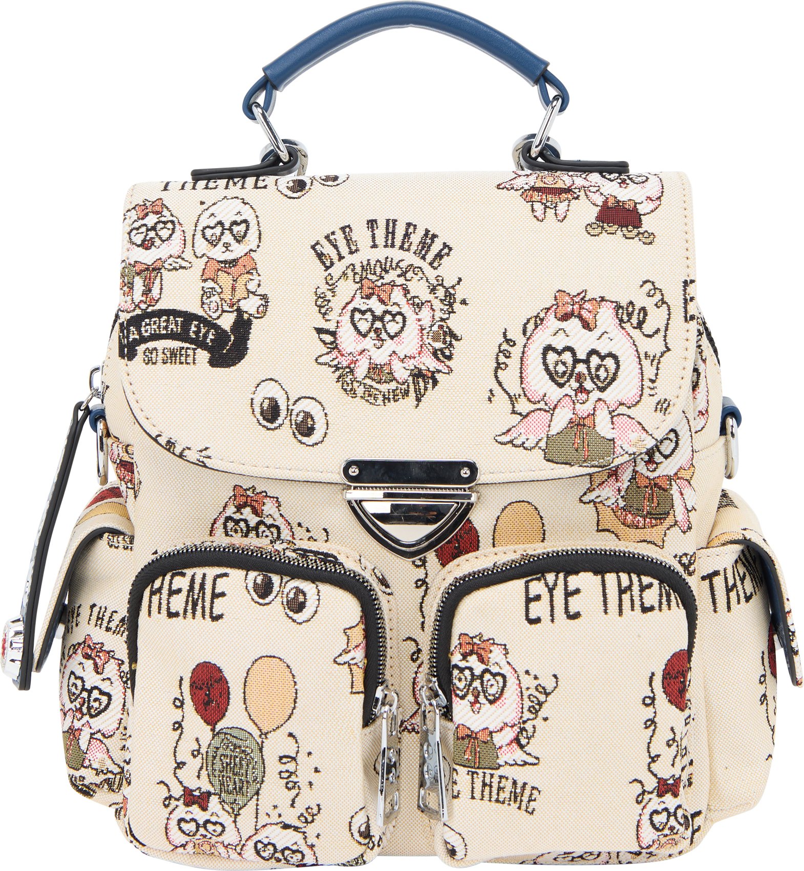 Mymo Klappentasche Klappentasche Frauen weiß blau