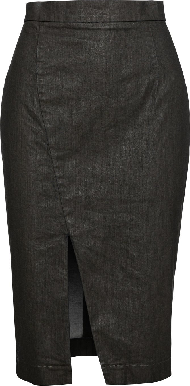 Dunkelgrüner Bleistiftrock von Conquista Fashion