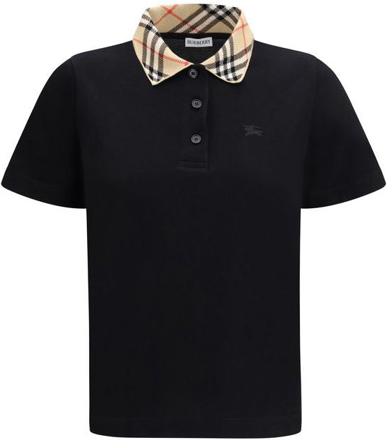 Burberry Schwarzes Baumwoll-Polo-Shirt