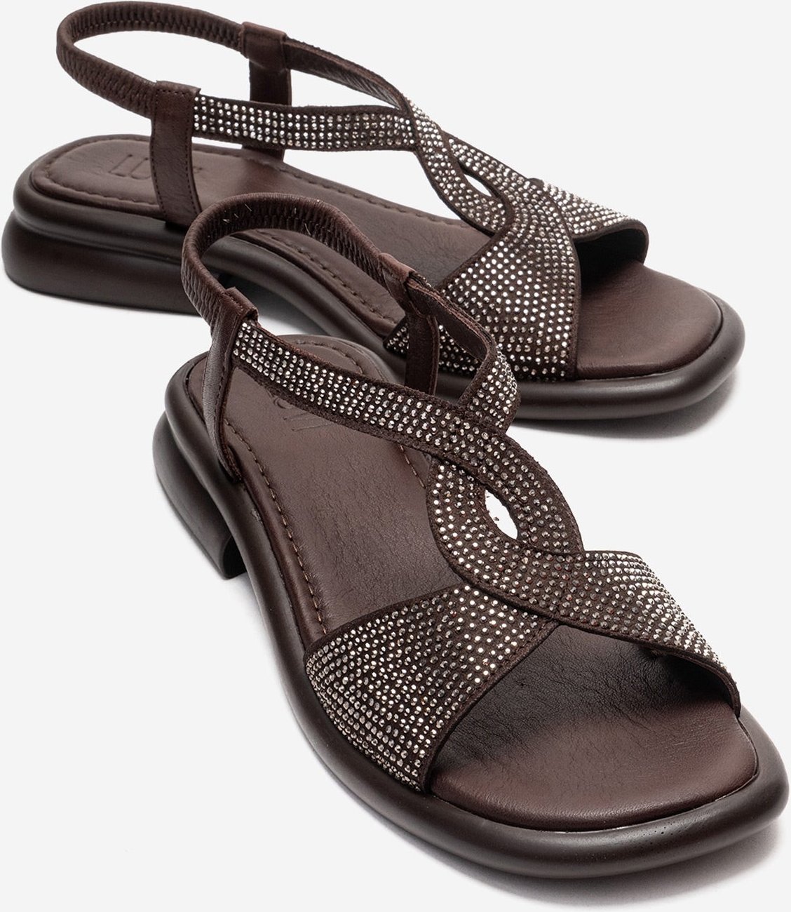 Sieglinde verzierte Ledersandale