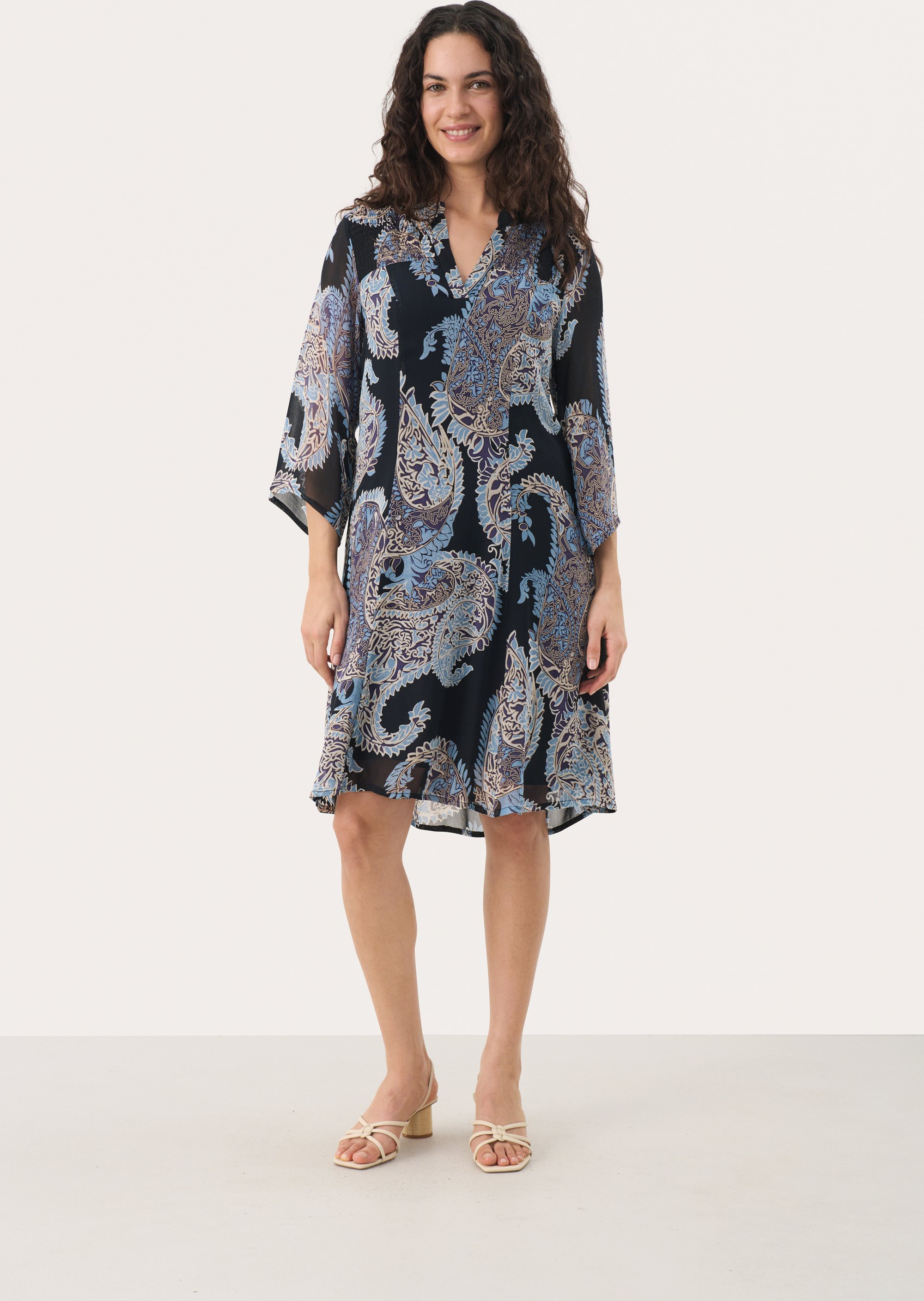 Kleid Gerade Passform navy