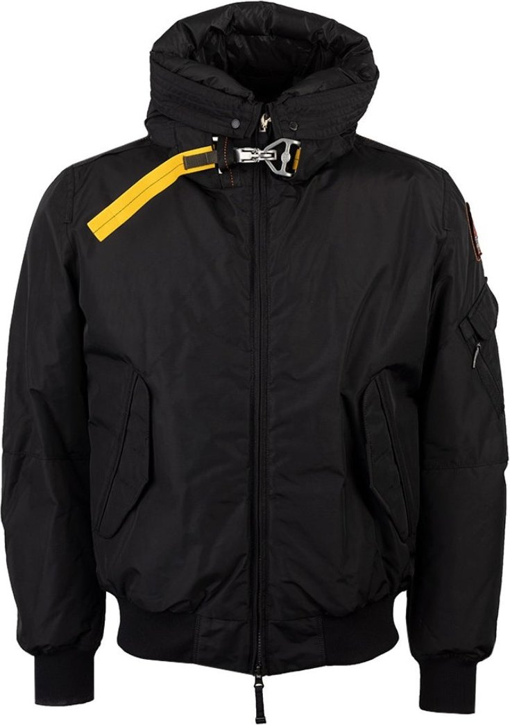 Parajumpers Gobi Core Schwarze Bomberjacke Mit Kapuze