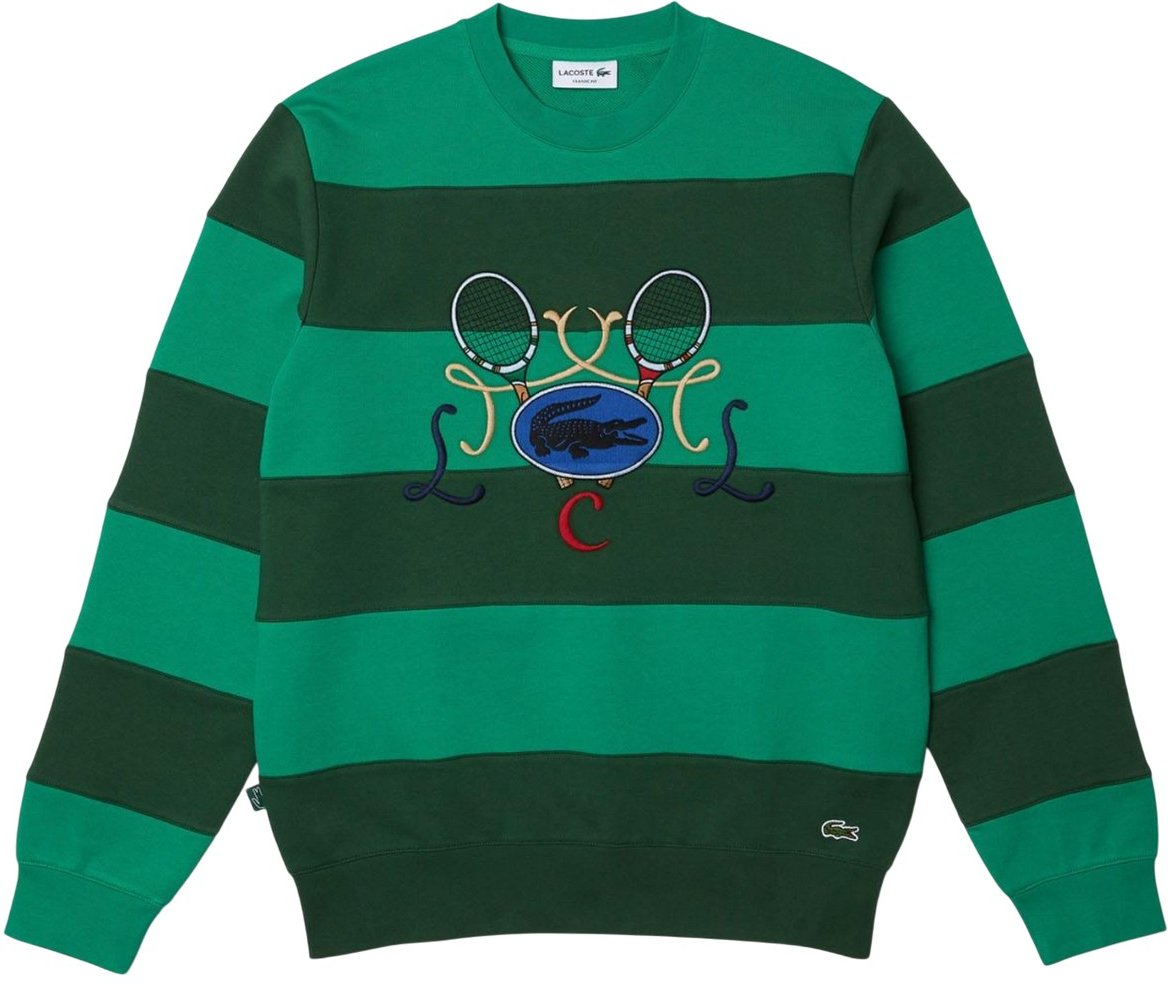 Lacoste - Rundhalsausschnitt Sweatshirt für Herren (Grün)