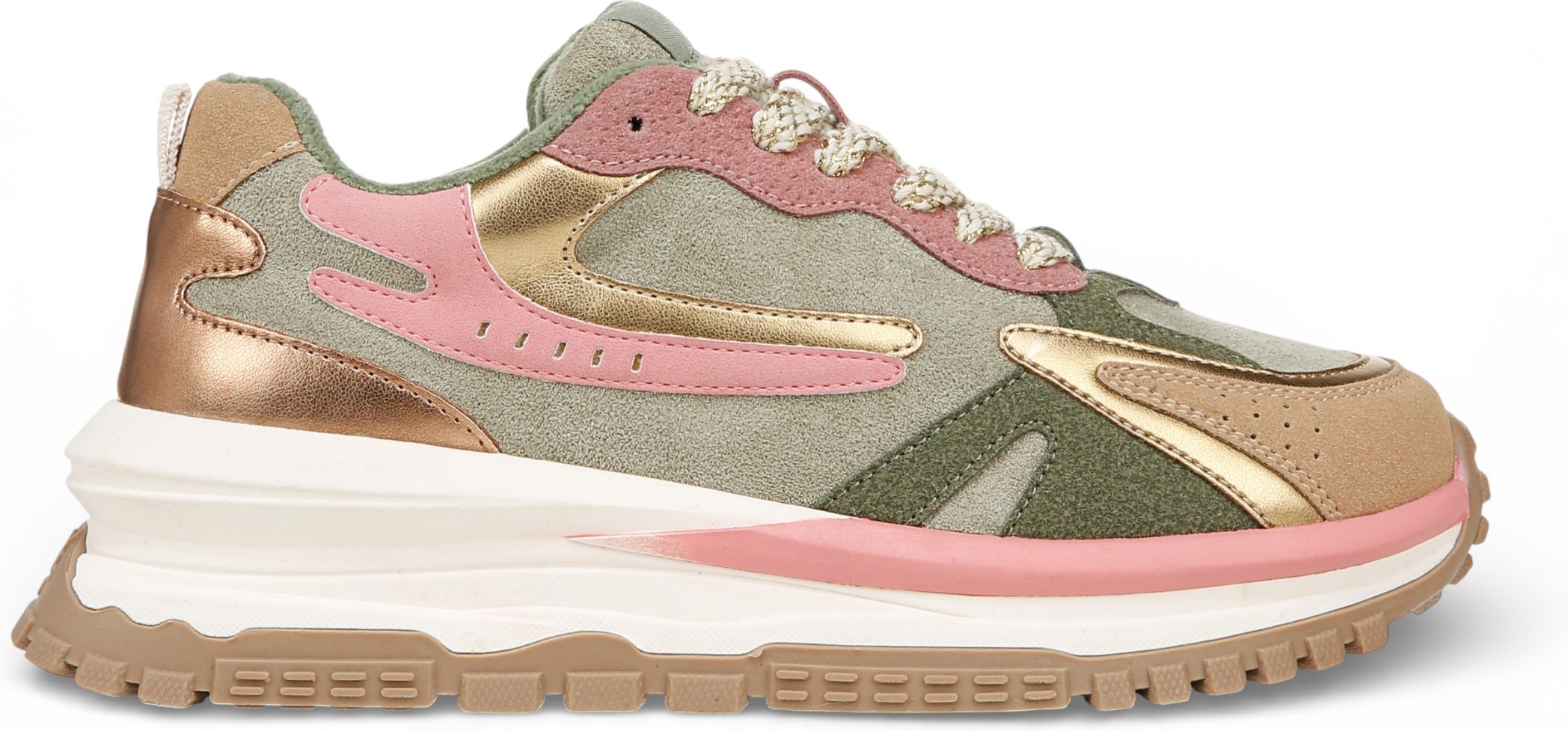 Blowfish Malibu Damen grüne pinke Retro-Sneaker-Sneaker Sneaker Sneakers – Leo