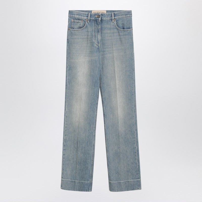 Hellblaue Jeans mit Wascheffekt