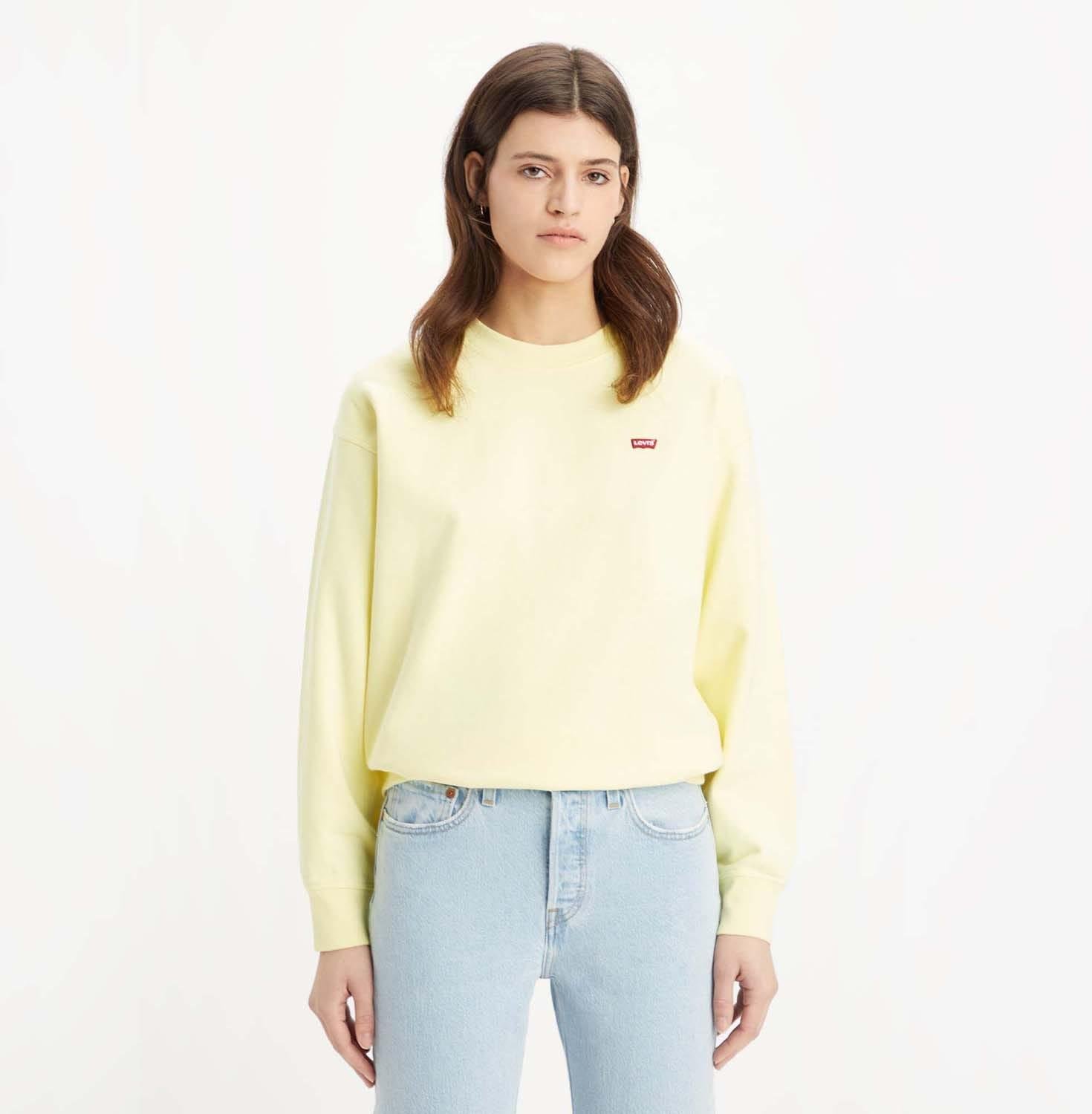 Levis - Sweatshirt Rundhalsausschnitt für Damen (Gelb)
