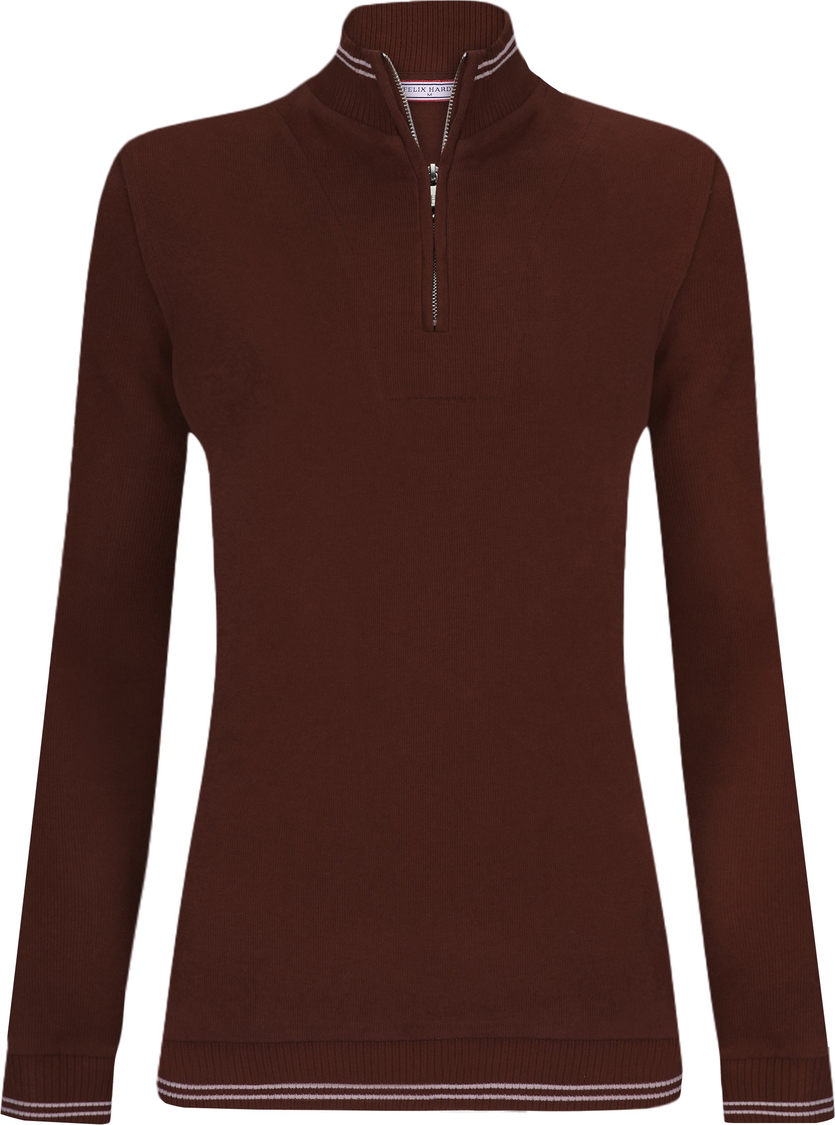 Pullover Strickpullover Mit Halbem Reißverschluss