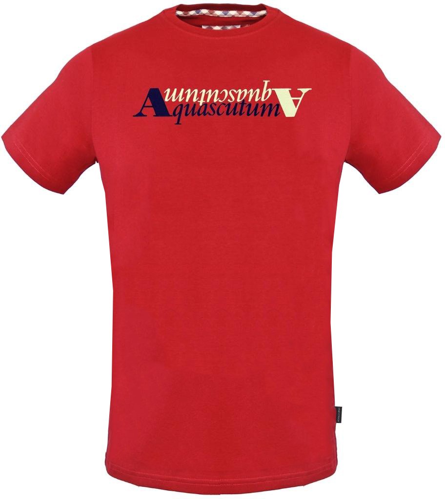 Aquascutum Reflexion Logo Rotes T-Shirt