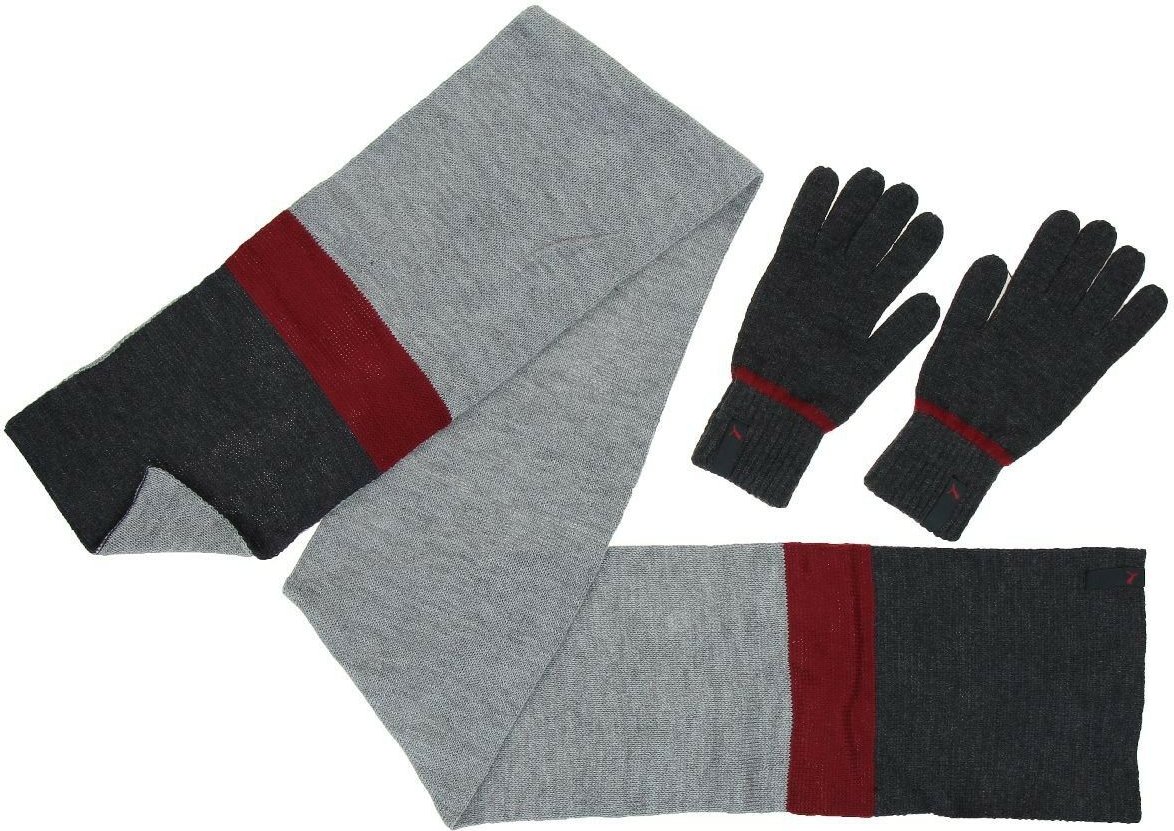 Puma Fundamentals Strickhandschuhe & Schal Winter Mens Womens Unisex Set 052580 01 S