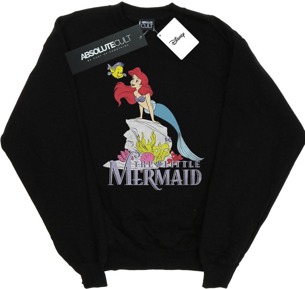 Disney - "The Little Mermaid Sea Friend" Sweatshirt für Damen (Schwarz)