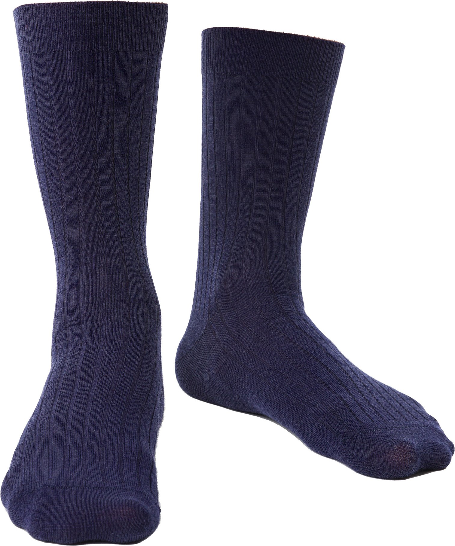 Steven - Socken aus Merinowolle für Herren mit lockerem, weichem Oberteil für geschwollene Füße - Marine