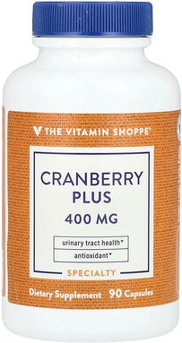 The Vitamin Shoppe, Cranberry Plus, 400 mg, 90 Kapseln